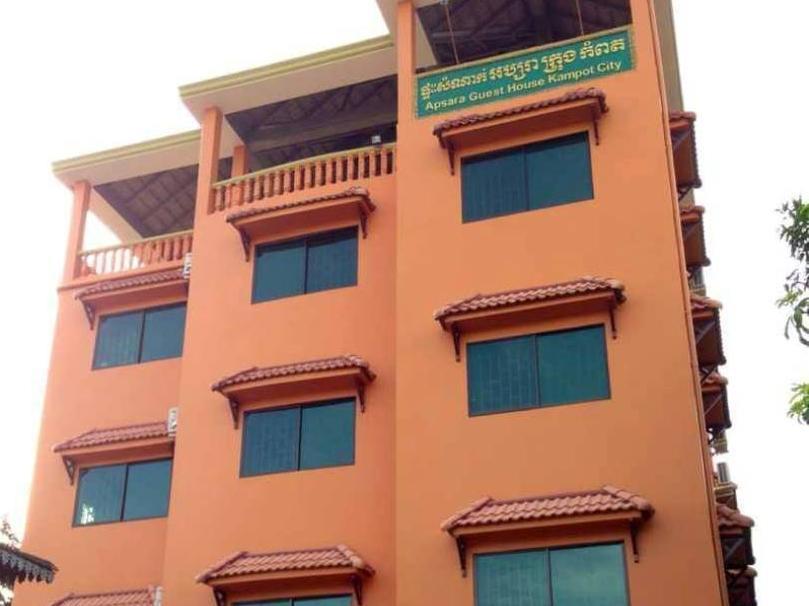 Apsara Guest House Kampot City Exteriör bild